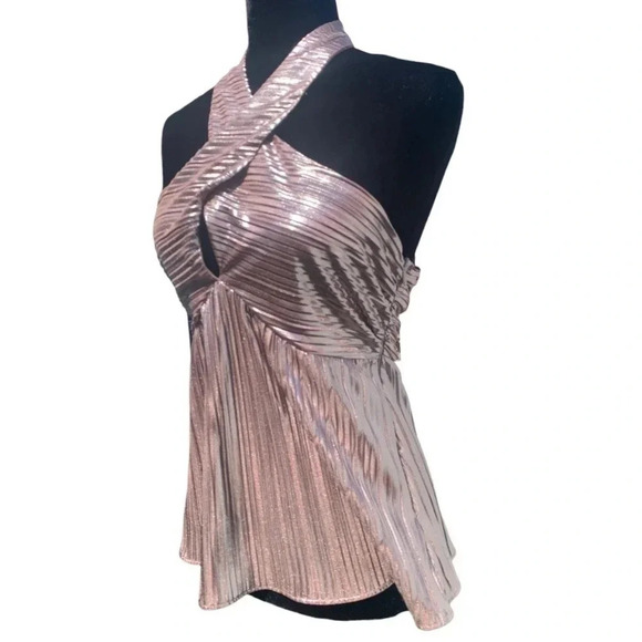 Anthropologie Monte Shimmer Metallic
Halter Blouse Size: S Anthropologie - Picture 6 of 9